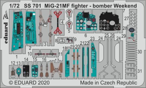 Przejdź do produktu EDUARD SS701 - 1:72 MiG-21MF fighter-bomber Weekend