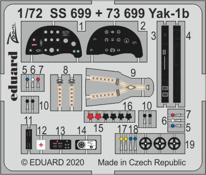 Przejdź do produktu EDUARD SS699 - 1:72 Yak-1b