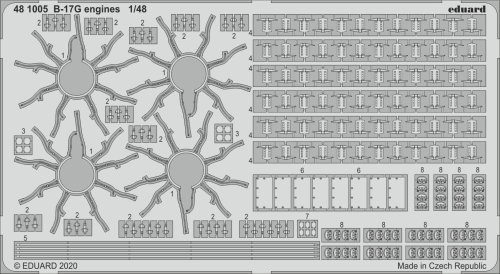Przejdź do produktu EDUARD 481005 - 1:48 B-17G engines