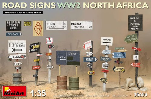 Przejdź do produktu MINIART 35604 - 1:35 Road Signs WWII ( Nord Africa)