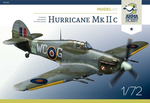 Przejdź do produktu ARMA HOBBY 70036 - 1:72 Hawker Hurricane Mk IIc - Model Kit