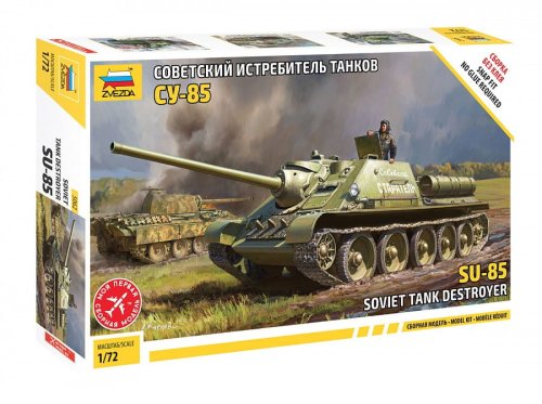 Przejdź do produktu ZVEZDA 5062 - 1:72 SU-85 Soviet Tank Destroyer