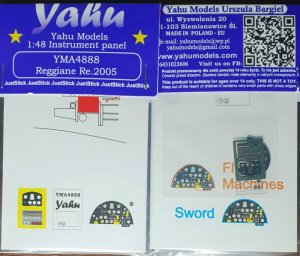 YAHU YMA4888 - 1:48 Reggiane Re 2005 tablica przyrządów