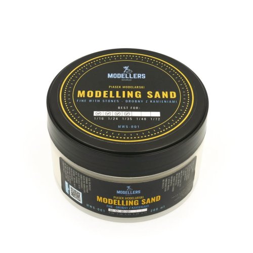 Przejdź do produktu MODELLERS WORLD MWS001 - Piasek drobny z kamieniami 200 ml - Fine with stone