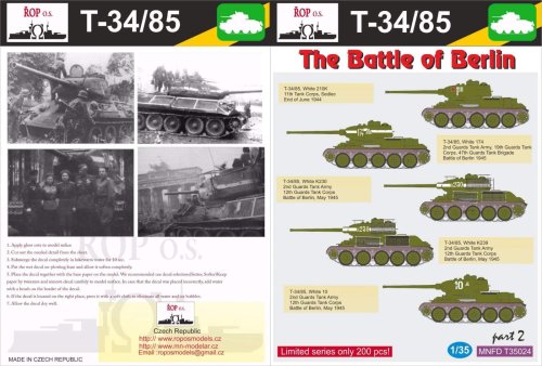 Przejdź do produktu ROPOS MNFDT35024 - 1:35 T-34/85 - The Battle of Berlin