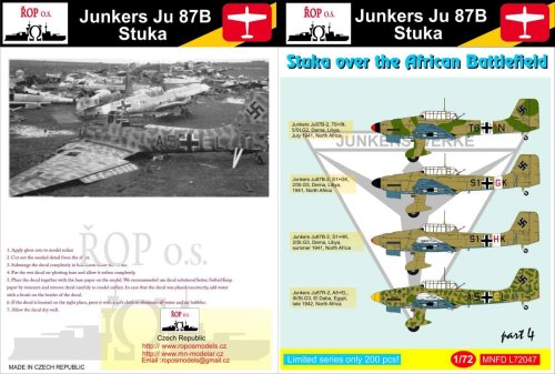 Przejdź do produktu ROPOS MNFDL72047 - 1:72 Junkers Ju 87B Stuka - Stukas over the African Battlefield