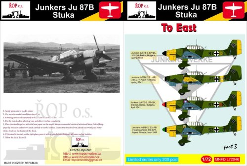 Przejdź do produktu ROPOS MNFDL72046 - 1:72 Junkers Ju 87B Stuka - To East
