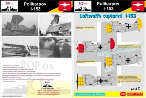 ROPOS MNFDL72018 - 1:72 Polikarpov I-153 - Luftwaffe captured I-153