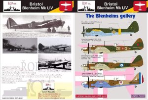 ROPOS MNFDL72005 - 1:72 Bristol Blenheim MK I,IV - The Blenheims Gallery