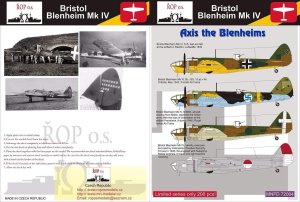 ROPOS MNFDL72004 - 1:72 Bristol Blenheim Mk IV - Axis the Blenheims