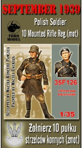 Przejdź do produktu TORO MODEL 35F126 - 1:35 Wrzesień 1939 - Żołnierz 10 pułku strzelców konnych (zmot)