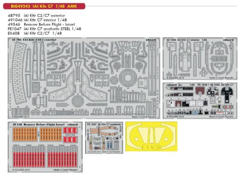 Przejdź do produktu EDUARD BIG49243 - 1:48 IAI Kfir C7