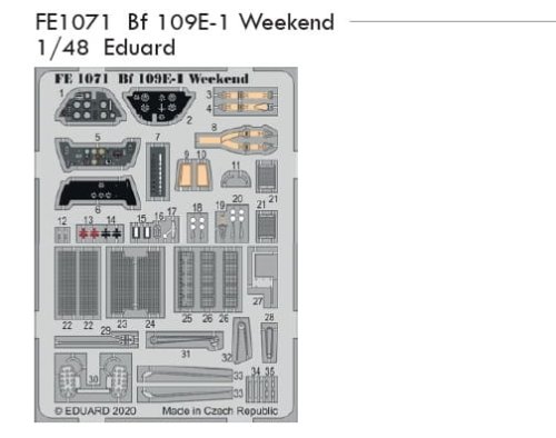Przejdź do produktu EDUARD FE1071 - 1:48 Bf 109E-1 Weekend