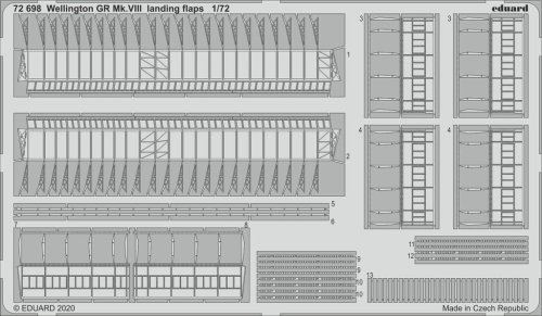 Przejdź do produktu EDUARD 72698 - 1:72 Wellington GR Mk.VIII landing flaps