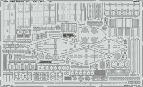 Przejdź do produktu EDUARD 53249 - 1:350 German Submarine Type IX C part 1 (U67/U154)