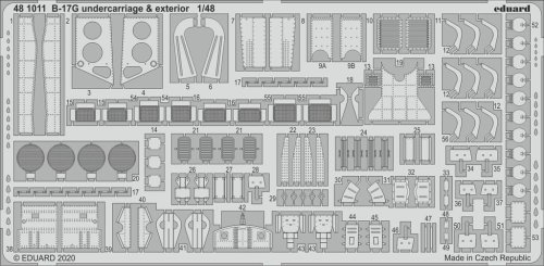 Przejdź do produktu EDUARD 481011 - 1:48 B-17G undercarriage & exterior