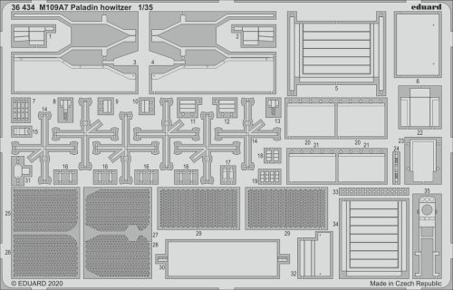 Przejdź do produktu EDUARD 36434 - 1:35 M109A7 Paladin howitzer