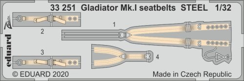 Przejdź do produktu EDUARD 33251 - 1:32 Gladiator Mk.I seatbelts - Steel