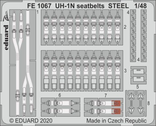 Przejdź do produktu EDUARD FE1067 - 1:48 UH-1N seatbelts - Steel