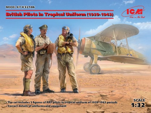 Przejdź do produktu ICM 32106 - 1:32 British Pilots in Tropical Uniform (1939-1943)