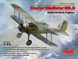 ICM 32041 - 1:32 Gloster Gladiator Mk.II  WWII British Fighter