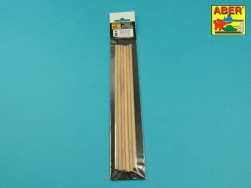 Przejdź do produktu ABER WR5 - Wood round rods 5,00 mm length 250 mm x 6 pcs.
