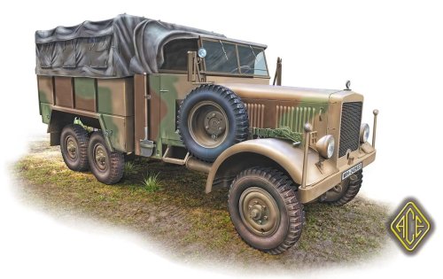 Przejdź do produktu ACE 72578 - 1:72 Einheits-Diesel Pritschenwagen (2,5t 6x6 LKW)