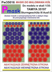 PMASK Pw35016 - 1:35 Sturmgeschutz III Ausf.G