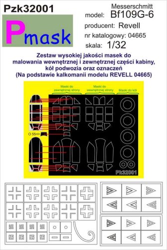 Przejdź do produktu PMASK Pzk32001 - 1:32 Messerschmitt Bf109G-6