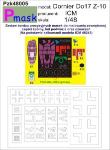 PMASK Pzk48005 - 1:48 Dornier Do17Z-10