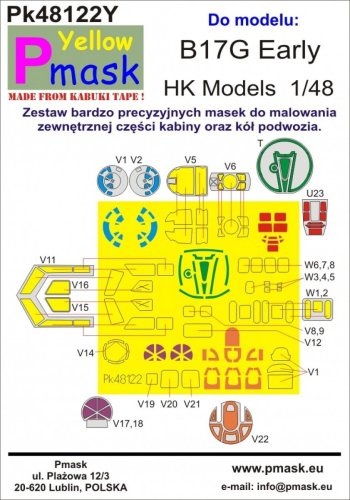 Przejdź do produktu PMASK Pk48122Y - 1:48 B-17G Early