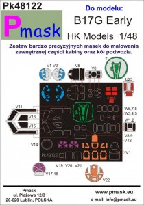 PMASK Pk48122 - 1:48 B-17G Early