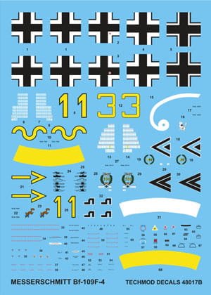 Przejdź do produktu TECHMOD 48017 - 1:48 Messerschmitt Bf-109F-4