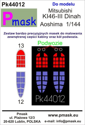 Przejdź do produktu PMASK Pk44012 - 1:144 Mitsubishi KI26-III Dinah