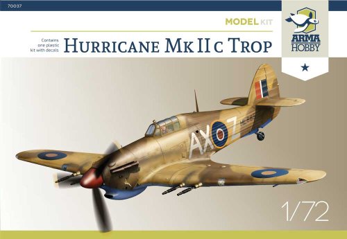 Przejdź do produktu ARMA HOBBY 70037 - 1:72 Hurricane Mk IIc  Trop - Model Kit