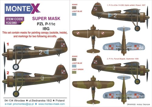 Przejdź do produktu MONTEX K32380 - 1:32 PZL P.11c