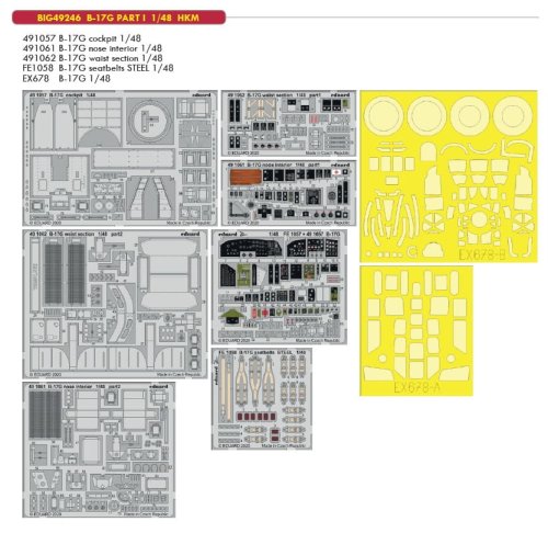 Przejdź do produktu EDUARD BIG49246 - 1:48 B-17G Part I