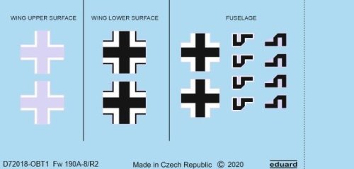 Przejdź do produktu EDUARD D72018 - 1:72 Fw 190A-8/R2 national insignia