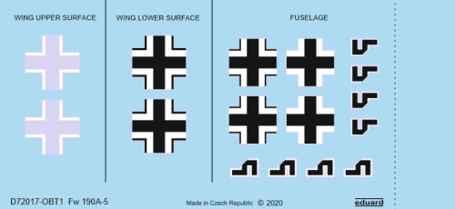 Przejdź do produktu EDUARD D72017 - 1:72 Fw 190A-5 national insignia