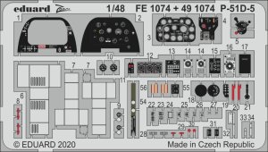 EDUARD FE1074 - 1:48 P-51D-5