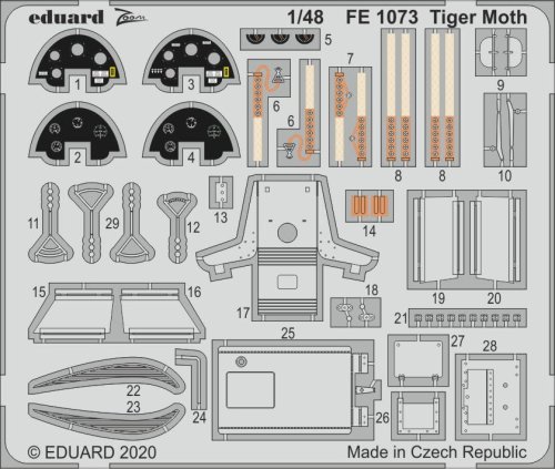 Przejdź do produktu EDUARD FE1073 - 1:48 Tiger Moth