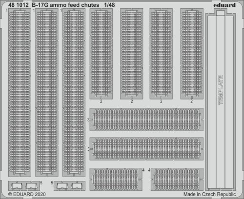 Przejdź do produktu EDUARD 481012 - 1:48 B-17G ammo feed chutes