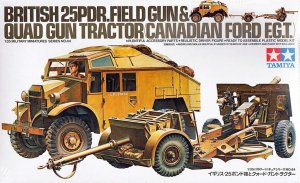 TAMIYA 35044 - 1:35 Quad Gun tractor and 25pdr Gun