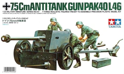 Przejdź do produktu TAMIYA 35047 - 1:35 PAK40/L46 Antitank 7,5cm Gun
