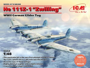 ICM 48260 - 1:48 Heinkel He 111Z-1 Zwilling WWII German Glider Tug