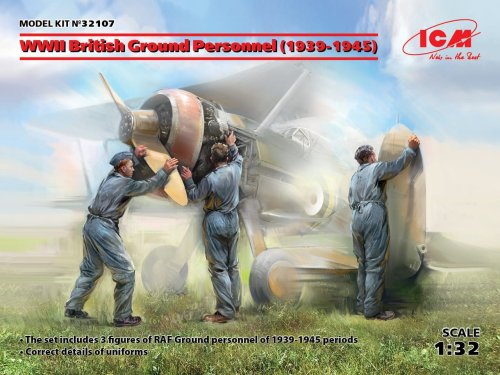 Przejdź do produktu ICM 32107 - 1:32 WWII British Ground Personnel (1939-1945)