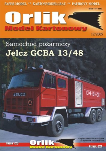 Przejdź do produktu ORLIK 024 - 1:25 Samochód pożarniczy Jelcz GCBA 13/48