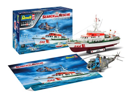 Przejdź do produktu REVELL 05683 - 1:72 DGzRS Berlin + Sea King Good Bye Set
