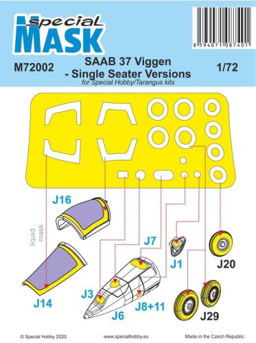 Przejdź do produktu SPECIAL HOBBY M72002 - 1:72 SAAB 37 Viggen Single Seater