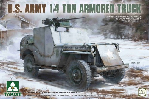 Przejdź do produktu TAKOM 2131 - 1:35 U.S. Army 1/4 ton armored  truck